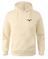 Bluza z kapturem typu kangurka beżowa L