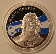 MARIO KEMPES 100 DRAM 2010 ARMENIA - "KING OF FOOTBALL" - SREBRO, ŁADNA