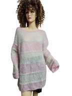 SWETER swobodny MOHEROWY 38/4042 oversize