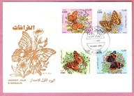 Algieria 1991, FDC st.Alger, owady, motyle