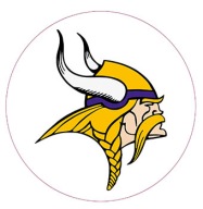 MINNESOTA VIKINGS _ naklejka 15cm _ DRUK + LAMINAT UV