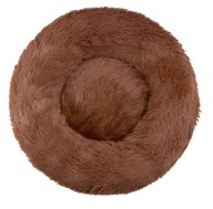 Legowisko okrągłe 60 cm dla kota/małego psa, pluszowe, antypoślizgowe