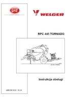 Welger RPC 445 Tornado - instrukcja obsługi prasy zwijającej PL (2010)