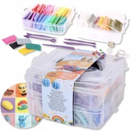 MODELINA GLINA GLINKA TERMOUTWARDZALNA 36X20G POLIMEROWA + AKCESORIA RÓŻNE