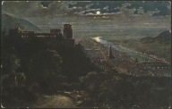 H. Hofmann - Heidelberg vom Wolfsbrunnenweg gesehen, bei Mondschein 1915