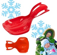 DUŻE PLASTIKOWE JABŁUSZKO DO ZJEŻDŻANIA NA ŚNIEGU ŚLIZG NA ŚNIEG CZERWONY