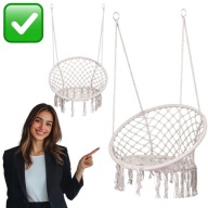 HUŚTAWKA OGRODOWA DLA DZIECI KOKON 150kg WISZĄCA BOCIANIE GNIAZDO FOTEL