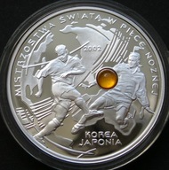 Polska 10 złotych 2002 - MŚ Korea Japonia - mundial - srebro - stan 1