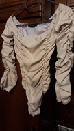 BODY PRETTYLITTLETHING ECRU MARSZCZENIA ROZM.XS