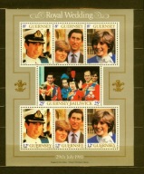 Guernsey** Ślub Karola i księżnej Diany Mi BL 3