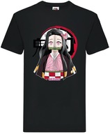 Koszulka Męska Bawełniana Z Nadrukiem Demon Slayer Anime T-Shirt