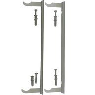 WIESZAK GRZEJNIKA ALUMINIOWEGO H-500 2 SZT STALOWY WSPORNIK UCHWYT LISTWA