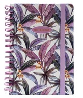 NOTES NOTATNIK A5 na Spirali 90 KARTEK Linie KWIATY