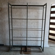 Regał LOFT NA WYMIAR na książki sklepowy Stalowy mal.