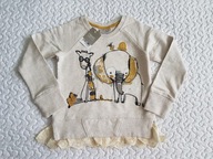 Next bluza beż słoń i żyrafa nowa roz 116