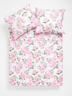 Komplet pościeli 200x220 cm kwiatowy 100% bawełna sypialnia + 70x80 cm