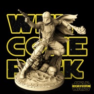 Mandalorian, wydruk 3D, żywica
