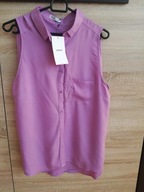 T-SHIRT BLUZKA damski L CROPP fioletowy