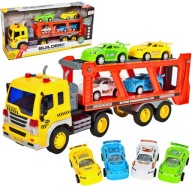 Ciężarówka Laweta Tir Samochód Ciężarowy Dźwięk z Samochodzikami Autami