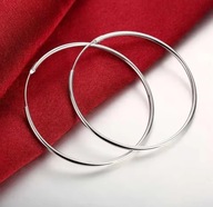 Nowe kolczyki Srebrne Koła 6 cm Gramy dla WOŚP