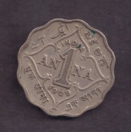 Indie Brytyjskie - 1 Anna 1929 rok