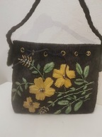 ANGIELSKA TOREBKA KOSZYK HIPPIE BOHO RAFFI SHOPPER HAFTOWANA