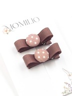Momilio handmade Spineczki do włosów z guziczkiem Polly pierwsza spinka
