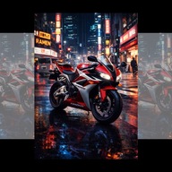 Plakat Motoryzacyjny Honda CBR600RR A4 (21 x 29,7 cm)