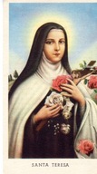 ŚWIĘTA TERESA OD DZIECIĄTKA JEZUS - obrazek z lat 50-tych.