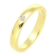 58241 Pierścionek stal chirurgiczna średnica 17 mm obrączka z cyrkonią