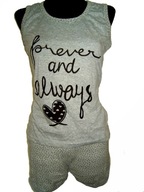 Piżama damska szerokie RAMIONKA szorty r. S