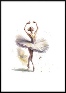 A2 PLAKAT OBRAZ BALETNICA TANCERKA BALERINA TANIEC BALET SZKOŁA TAŃCA, NR 8