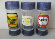 SZKLANKI do PIWA do KOKTAJLI ozdobne ZAGRANICZNE z PRL do WITRYNKI