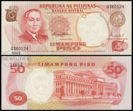 BNB - FILIPINY 50 Piso 1969 Q 367 112 # P146b # SEAL 2 # UNC