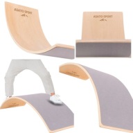 DESKA DO BALANSOWANIA DREWNIANA DLA DZIECI BALANS DESKA Z FILCEM DO 200KG