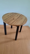 Stół okrągły fi 100cm, dąb wotan loft