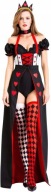 SEXY Czerwona KRÓLOWA SERC DAMA KIER Alicja z Krainy Czarów Strój Kostium M