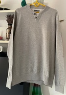 SW szary L ciepły stójka nowoczesny bawełniany