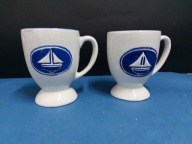 2 x stary kubek Ceramika łódka design