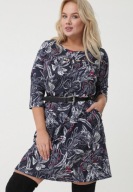 wyprzedaż !_NOWA funkcjonalna WYSMUKLAJĄCA sukienka_WYGODNA z bawełną_r.46