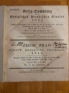 Zbiór Praw dla Państw Królestwa Pruskiego 1843 Poznań (zabór pruski)