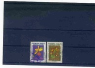 A49027)Kwiaty: Costa Rica 717 - 718 kasowany