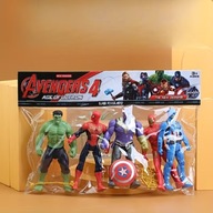 Marvel Avengers Figurki Zestaw 5 szt Hulk Iron Man Thor Kapitan Ameryka