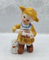 Rudowłosa łobuzica ;-) z kotkiem, fajna figurka