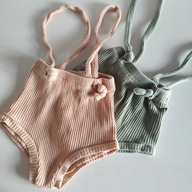 Body na upał majtasy na szelkach niemowlęce 80 osłonka pieluszki (254)