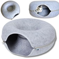 LEGOWISKO TUNEL DONUT DOMEK POSŁANIE ZABAWKA ANTYSTRESOWE DLA KOTA 50x20 cm