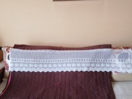 BIała , delikatna zadrostka - 165cm x 31cm - bdb !!