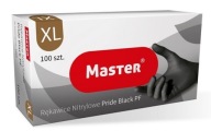 Rękawice Nitrylowe czarne Master100 szt Rozmiar XL