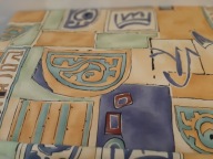 VINTAGE TKANINA MATERIAŁ SKANDYNAWSKI pagunette ZASŁONA lub obiciowa 1 SZT