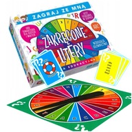 ZAKRĘCONE LITERY MULTI GRA PLANSZOWA EDUKACYJNA DLA DZIECI 6+ NAUKA LITEREK